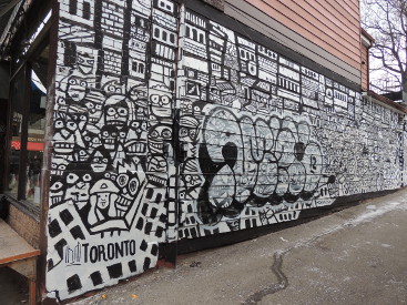 Kensington Market graffiti wall