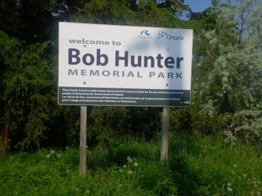 Rouge National Urban Park Bob Hunter Sign